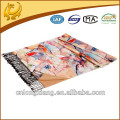 China De alta calidad de seda Pashmina suave sentir varios colores impresos bufandas de diseño de seda